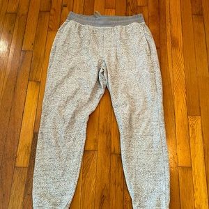 Mens L Grey Lululemon At Ease Joggers